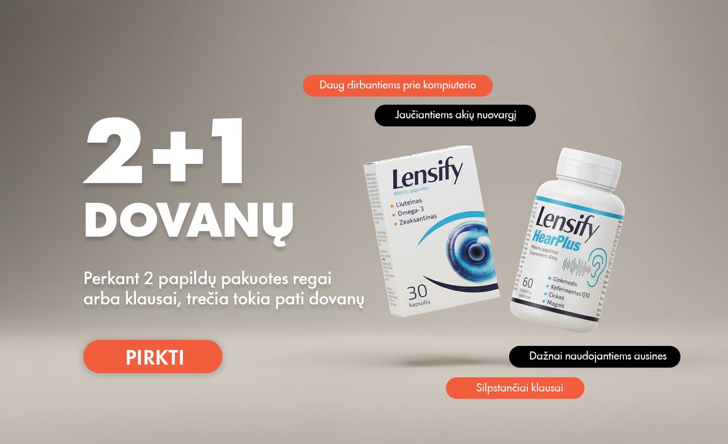Maisto papildai 2+1 dovanų